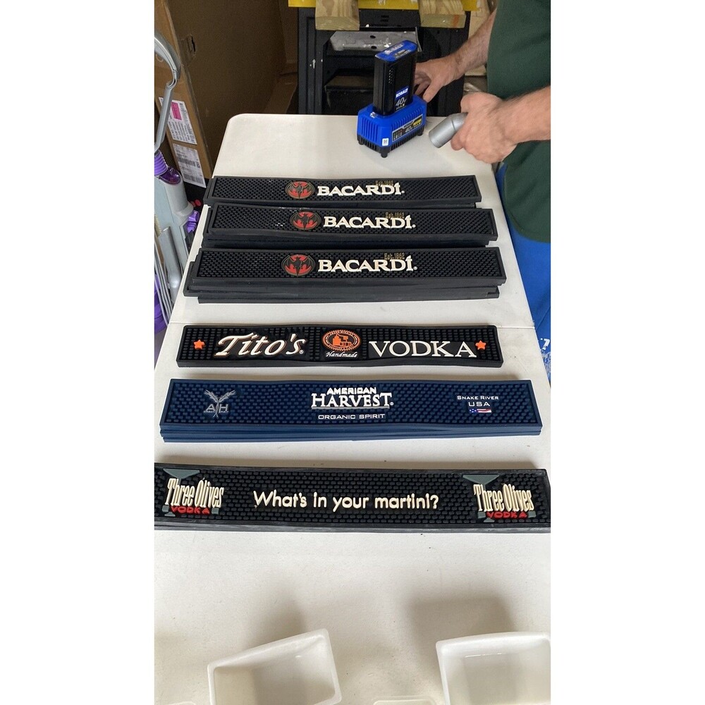 One Barcardi Only Bar Rubber Tray With Logo